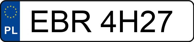 Numer rejestracyjny EBR 4H27 posiada SAAB 9-5 - EBR4H27