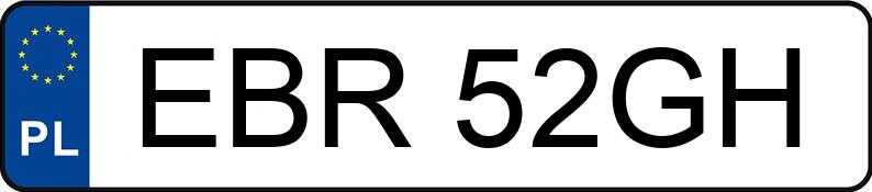 Numer rejestracyjny EBR 52GH posiada PEUGEOT 406 2.9 KAT - EBR52GH Numer rejestracyjny EBR 52GH posiada PEUGEOT 406 2.9 KAT - EBR52GH
