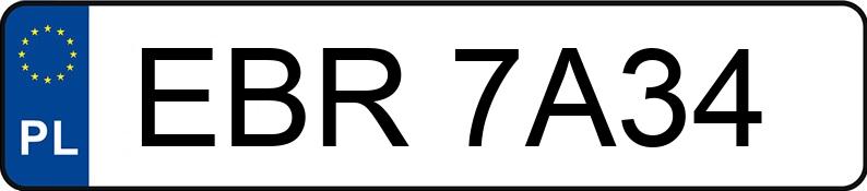 Numer rejestracyjny EBR 7A34 posiada OPEL ANTARA - EBR7A34