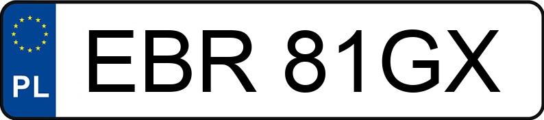 Numer rejestracyjny EBR 81GX posiada URSUS C 360 - EBR81GX Numer rejestracyjny EBR 81GX posiada URSUS C 360 - EBR81GX