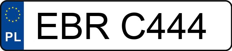 Numer rejestracyjny EBR C444 posiada CADILLAC DE VILLE - EBRC444