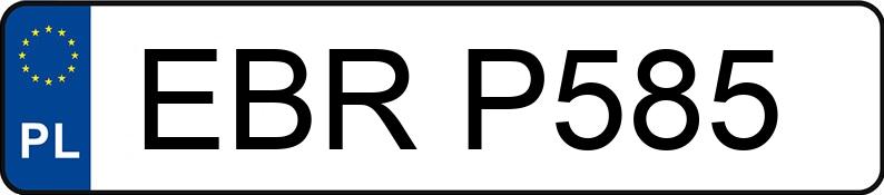 Numer rejestracyjny EBR P585 posiada VOLKSWAGEN POLO - EBRP585 Numer rejestracyjny EBR P585 posiada VOLKSWAGEN POLO - EBRP585