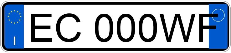 Numer rejestracyjny EC000WF posiada BMW Z4