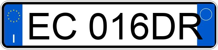 Numer rejestracyjny EC016DR posiada VOLKSWAGEN Golf 6a serie