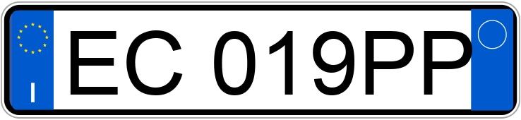 Numer rejestracyjny EC019PP posiada AUDI A3 2a serie