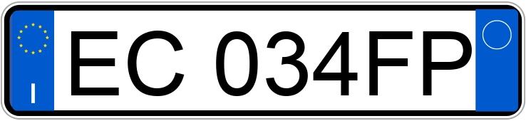 Numer rejestracyjny EC034FP posiada MINI Mini Countrym.