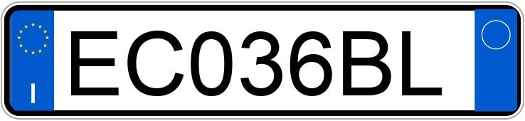 Numer rejestracyjny EC036BL posiada FIAT 500 Numer rejestracyjny EC036BL posiada FIAT 500