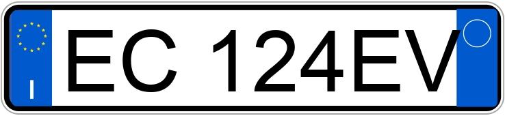 Numer rejestracyjny EC124EV posiada BMW X1