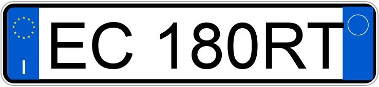 The registration number EC180RT has Renault Trafic