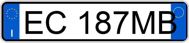 Numer rejestracyjny EC187MB posiada BMW X1