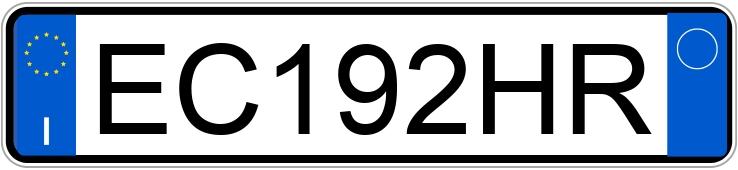 Il numero di registrazione EC192HR ha BMW Serie 1