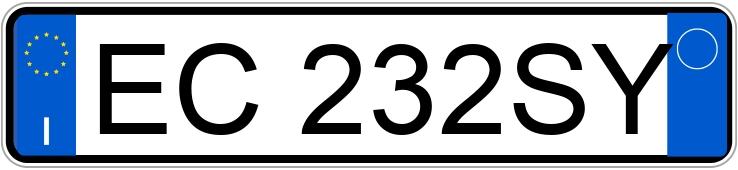 Numer rejestracyjny EC232SY posiada VOLKSWAGEN Polo 5a serie Numer rejestracyjny EC232SY posiada VOLKSWAGEN Polo 5a serie