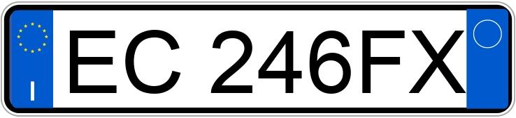 Numer rejestracyjny EC246FX posiada FIAT Panda 2a serie Numer rejestracyjny EC246FX posiada FIAT Panda 2a serie