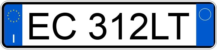 Numer rejestracyjny EC312LT posiada PEUGEOT 207