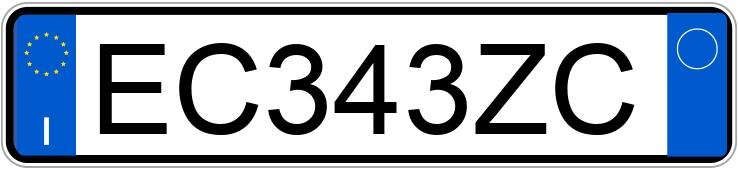 Numer rejestracyjny EC343ZC posiada FIAT Panda 2a serie