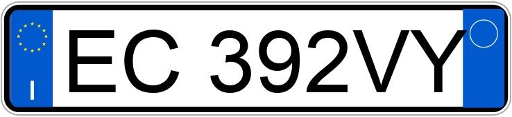 Numer rejestracyjny EC392VY posiada FIAT Bravo 2a serie