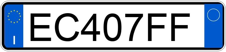 Numer rejestracyjny EC407FF posiada HONDA Jazz 2a serie 08-15