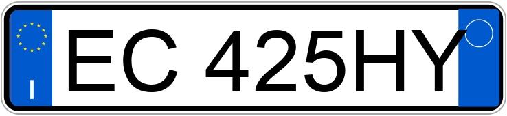 Numer rejestracyjny EC425HY posiada MERCEDES Classe B