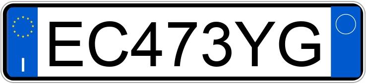 Numer rejestracyjny EC473YG posiada FIAT 500 Numer rejestracyjny EC473YG posiada FIAT 500