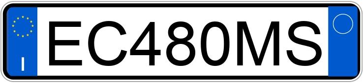Numer rejestracyjny EC480MS posiada CITROEN C5 3a serie