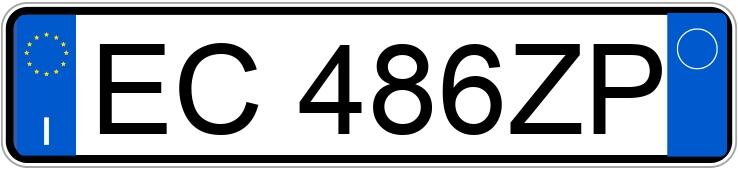 Numer rejestracyjny EC486ZP posiada FIAT 500 Numer rejestracyjny EC486ZP posiada FIAT 500