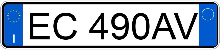 Numer rejestracyjny EC490AV posiada CITROEN C1