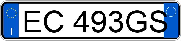 The registration number EC493GS has Mercedes Smart