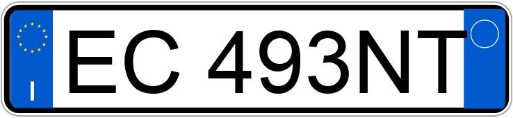 Numer rejestracyjny EC493NT posiada BMW Serie 5