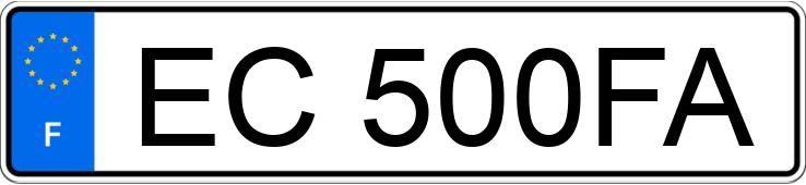 Numer rejestracyjny EC500FA posiada OPEL CORSA