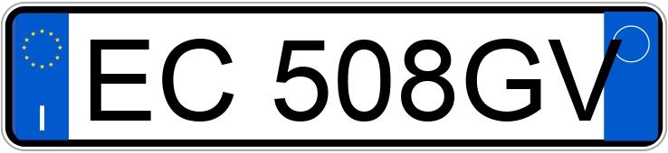 Numer rejestracyjny EC508GV posiada LANCIA Ypsilon 2a serie Numer rejestracyjny EC508GV posiada LANCIA Ypsilon 2a serie
