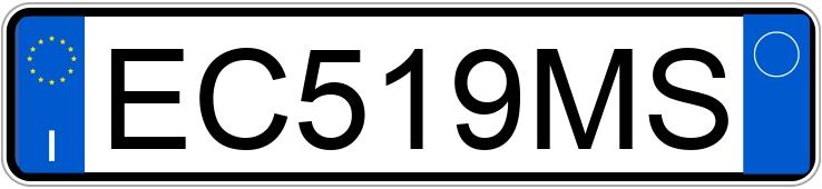 Numer rejestracyjny EC519MS posiada CITROEN C3 2a serie