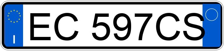 Numer rejestracyjny EC597CS posiada VOLKSWAGEN Golf 6a serie Numer rejestracyjny EC597CS posiada VOLKSWAGEN Golf 6a serie