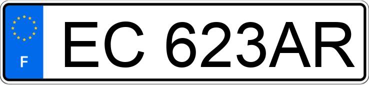 Numer rejestracyjny EC623AR posiada CITROEN C3