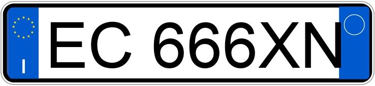 Numer rejestracyjny EC666XN posiada BMW X1