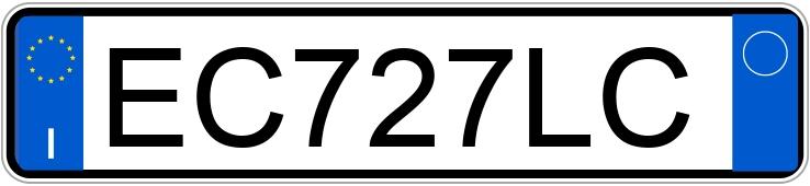 Numer rejestracyjny EC727LC posiada FIAT 500