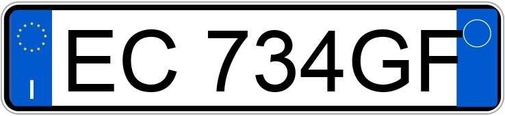 Numer rejestracyjny EC734GF posiada VOLKSWAGEN Golf 6a serie