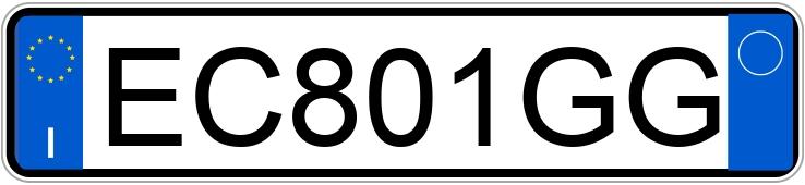 Numer rejestracyjny EC801GG posiada LANCIA Ypsilon 2a serie Numer rejestracyjny EC801GG posiada LANCIA Ypsilon 2a serie