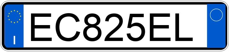Numer rejestracyjny EC825EL posiada FIAT Panda 2a serie Numer rejestracyjny EC825EL posiada FIAT Panda 2a serie