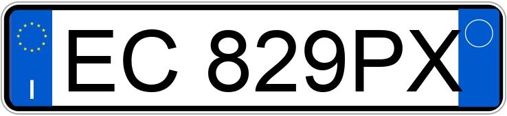 Numer rejestracyjny EC829PX posiada ALFA ROMEO MiTo