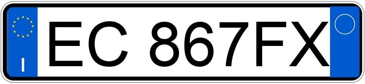 Numer rejestracyjny EC867FX posiada FIAT Panda 2a serie Numer rejestracyjny EC867FX posiada FIAT Panda 2a serie