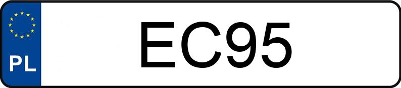 Numer rejestracyjny EC 95 posiada DODGE Charger 5.7 Kat. MR`06 R/T Aut. - EC95 Numer rejestracyjny EC 95 posiada DODGE Charger 5.7 Kat. MR`06 R/T Aut. - EC95