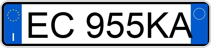 Numer rejestracyjny EC955KA posiada ALFA ROMEO MiTo