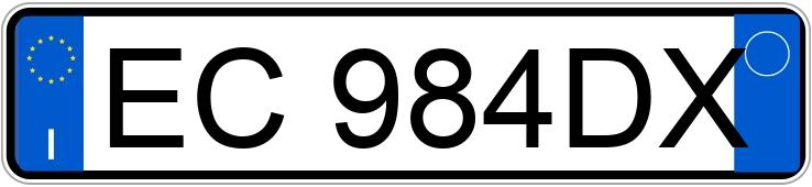 Numer rejestracyjny EC984DX posiada FIAT 500 Numer rejestracyjny EC984DX posiada FIAT 500