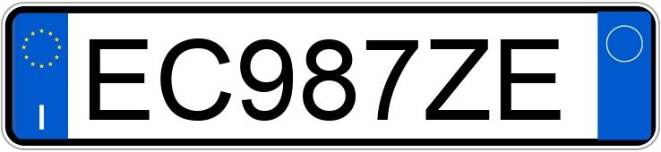 Numer rejestracyjny EC987ZE posiada VOLKSWAGEN Golf 6a serie