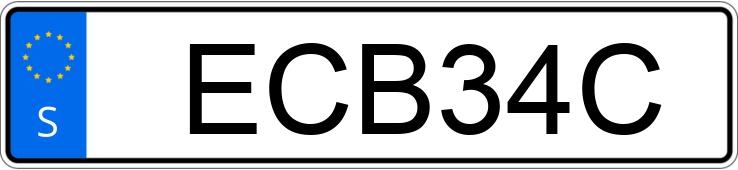 Numer rejestracyjny ECB34C posiada Mercedes-Benz C 220 d