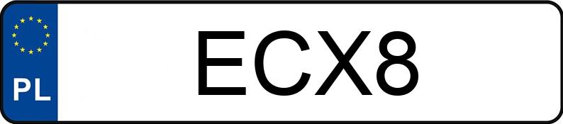 Le numéro d’enregistrement ECX 8 a GMC VANDURA - ECX8