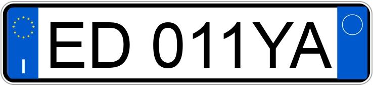 Numer rejestracyjny ED011YA posiada FIAT Punto 3a serie