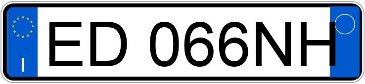 Numer rejestracyjny ED066NH posiada MINI Mini 3a serie