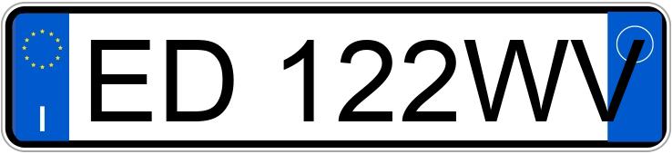 Numer rejestracyjny ED122WV posiada ALFA ROMEO MiTo