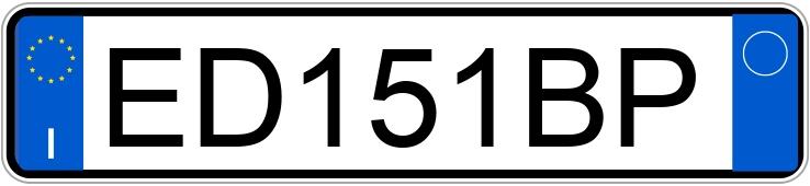 Numer rejestracyjny ED151BP posiada LANCIA Ypsilon 2a serie